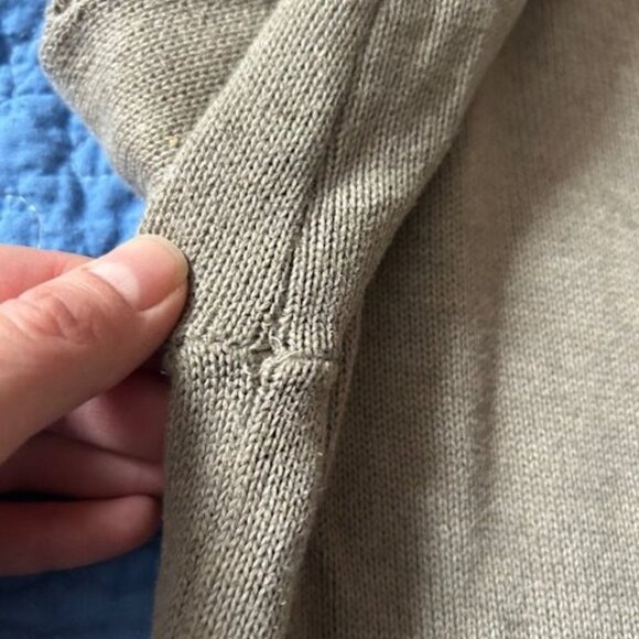 All Saints Oversized Beige Tunic – Open Braided Detail – Size M/L - Picture 6 of 9